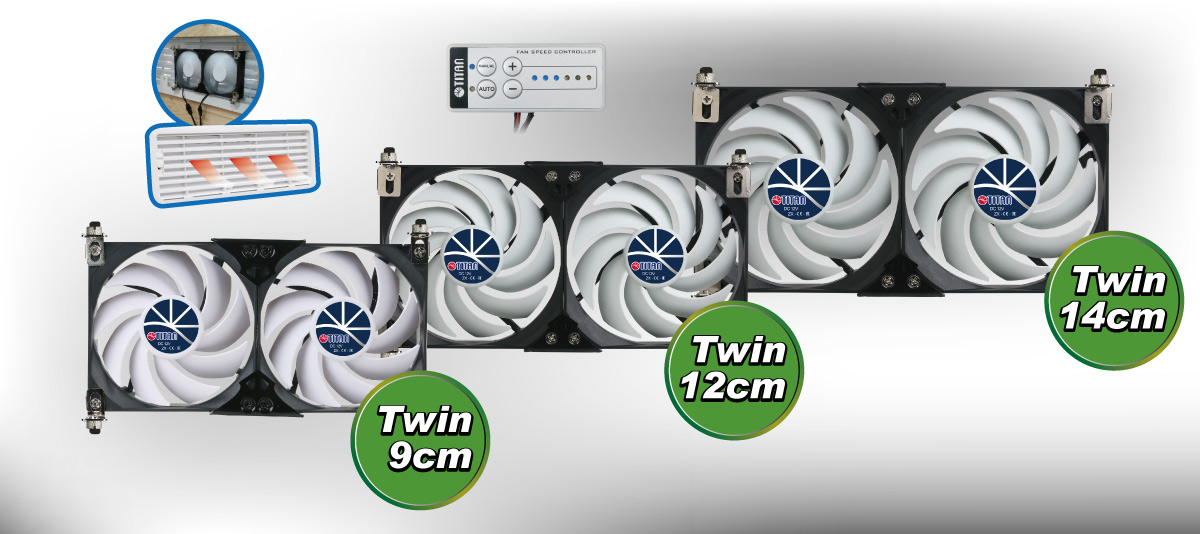 12V DC koelkast ventilator serie model verschillen.
